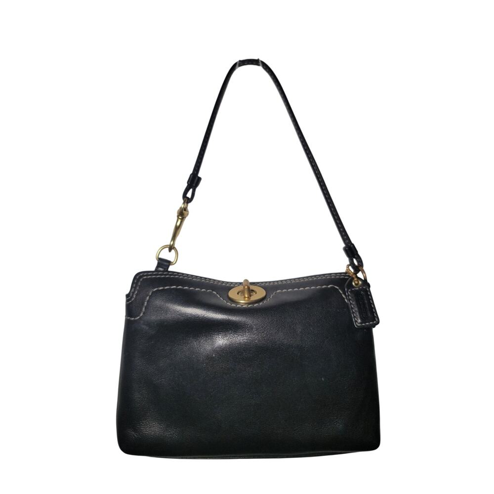 Y2K Coach Turnlock Wristlet Signature C Brown